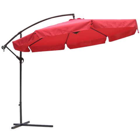 10' Market Umbrella in Autumn Red
