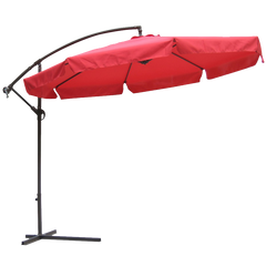 10' Market Umbrella in Autumn Red