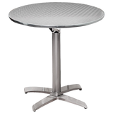 Cafe Dinette Table Silver Swirl